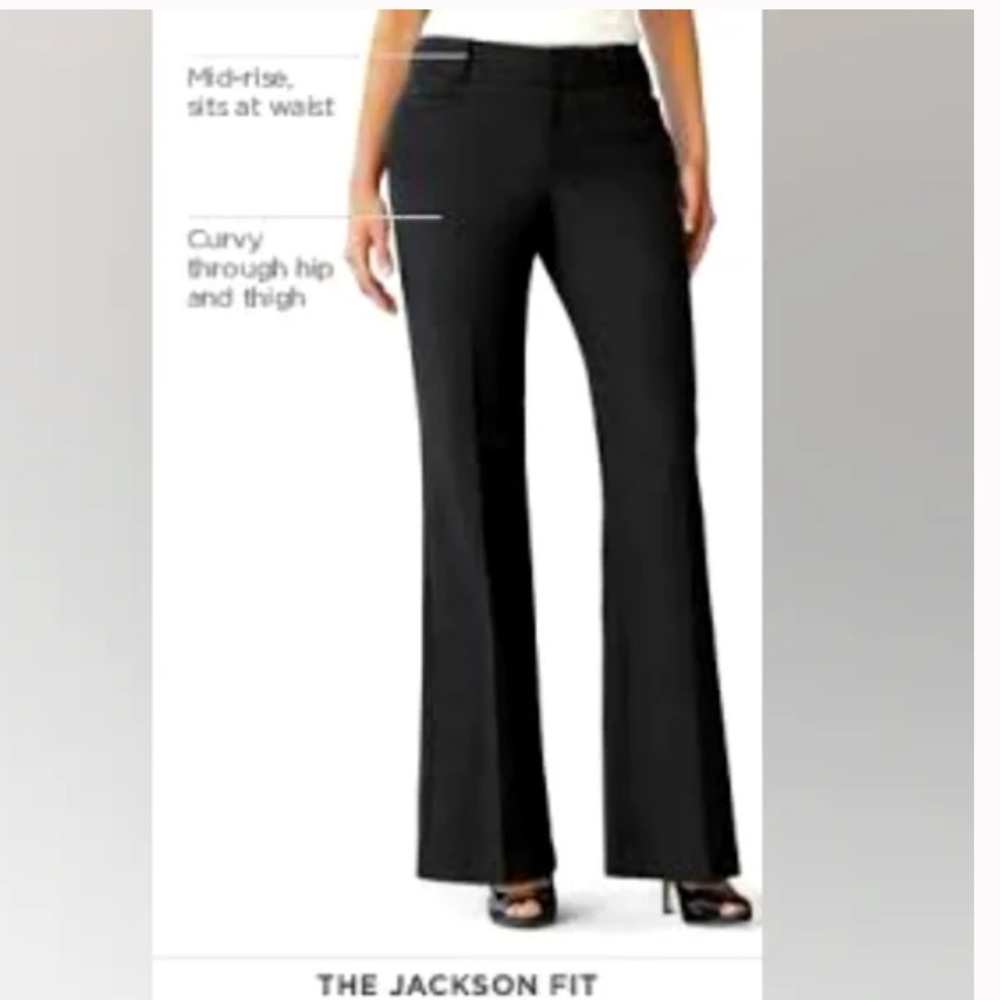 BANANA REPUBLIC Jackson Fit Black Pants 8 - Picture 2 of 11